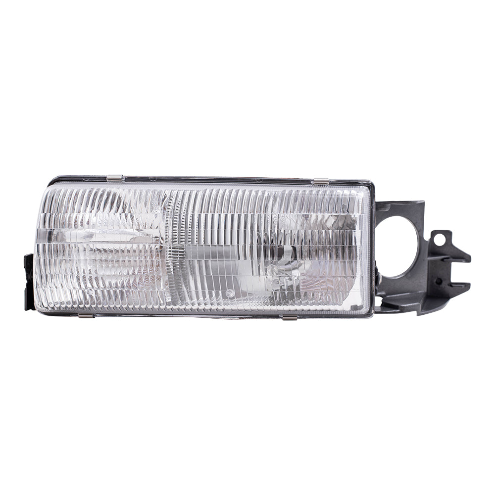 Brock Replacement Driver and Passenger Set Headlights Compatible with 1991-1996 Caprice Roadmaster Wagon 16519235 16519236