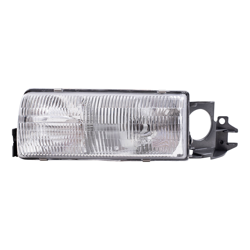 Brock Replacement Passenger Headlight Compatible with 1991-1996 Caprice Roadmaster Wagon 16519236