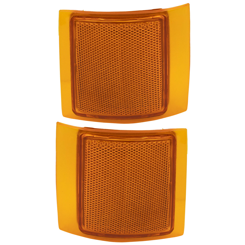 10 Pc Set Composite Headlights, Tail Lights and Side Marker Lights Compatible with 1994-1999 C/K Old Body Style Pickup