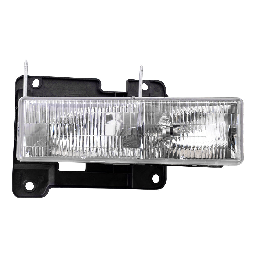 Brock Composite CAPA Headlight fits 1990-2002 GMC Chevy Pickup Passenger Lamp Assembly