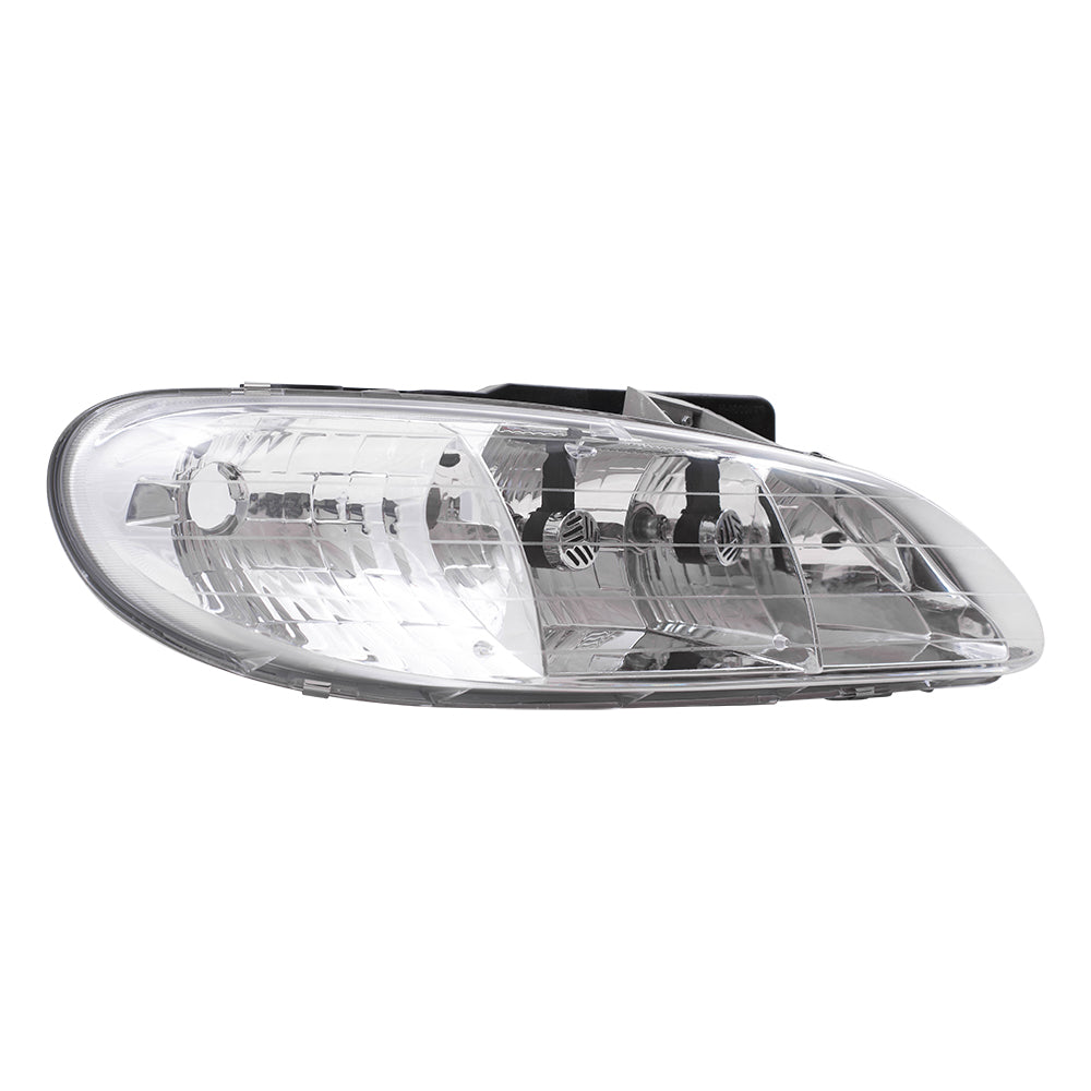 Brock Replacement Driver Headlight Compatible with 1996 1997 1998 Grand Am 16524657