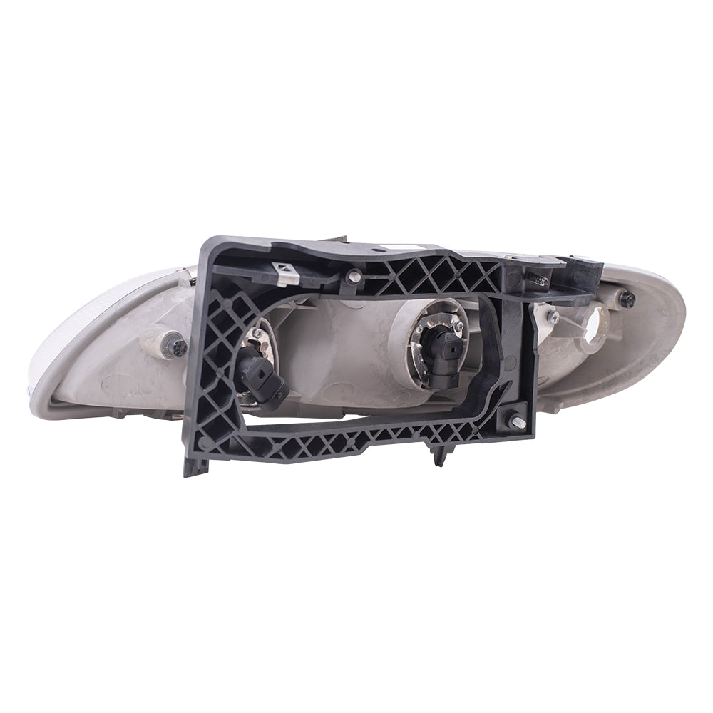 Brock Replacement Driver Headlight Compatible with 1996 1997 1998 Grand Am 16524657