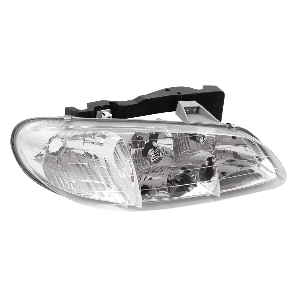 Brock Replacement Driver Headlight Compatible with 1996 1997 1998 Grand Am 16524657