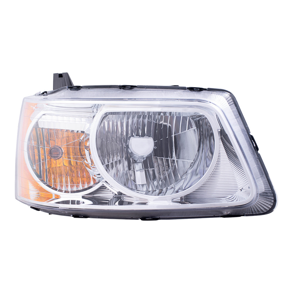 Brock Replacement Driver and Passenger Set Headlights Compatible with 2006-2009 Torrent 15890727 15890728