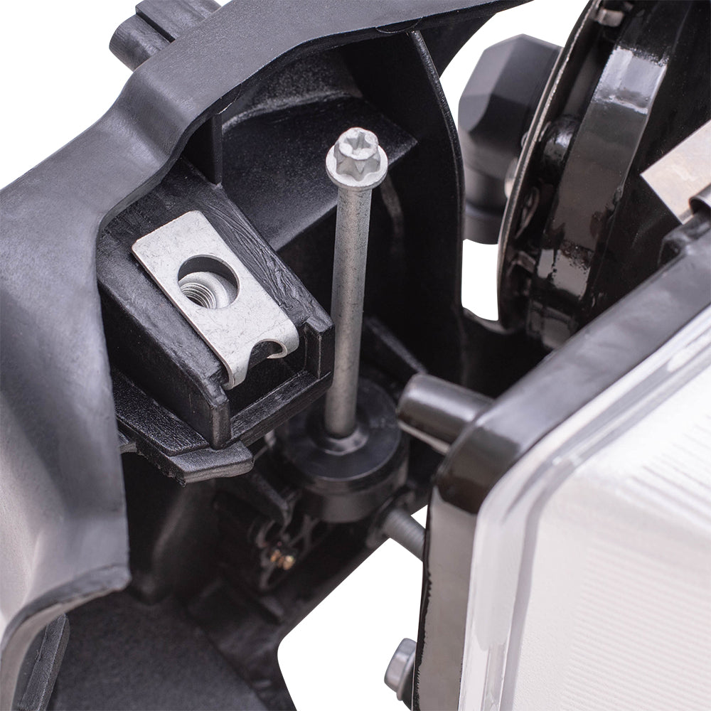 Brock Replacement Passenger Composite Headlight Compatible with 1995-2005 Astro Safari Van 16518494