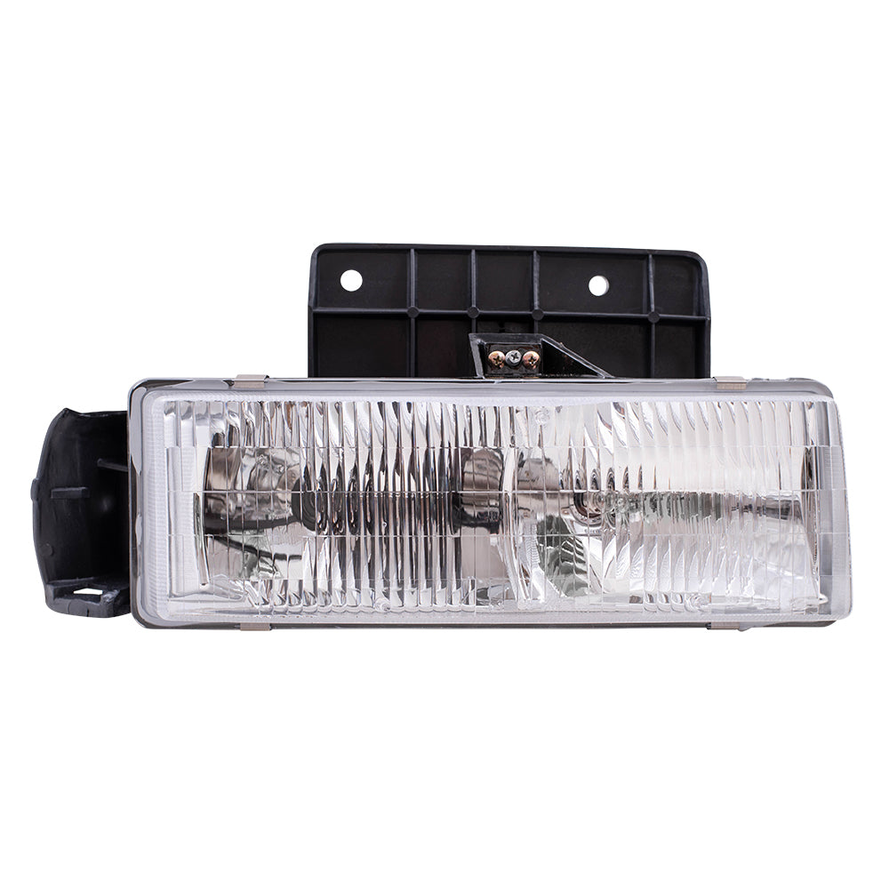 Brock Replacement Passenger Composite Headlight Compatible with 1995-2005 Astro Safari Van 16518494