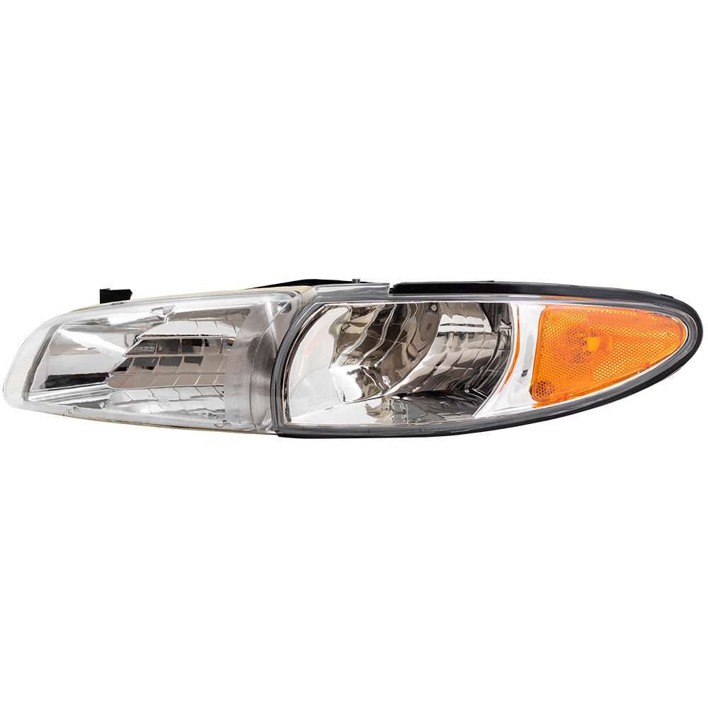 Brock Headlight fits 1997-2003 Pontiac Grand Prix Driver Halogen Headlamp Assembly