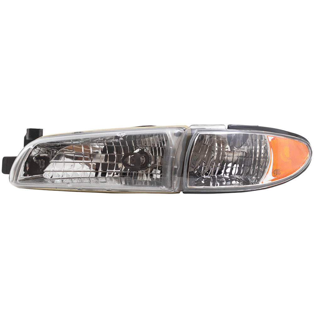 Brock Headlight fits 1997-2003 Pontiac Grand Prix Driver Halogen Headlamp Assembly