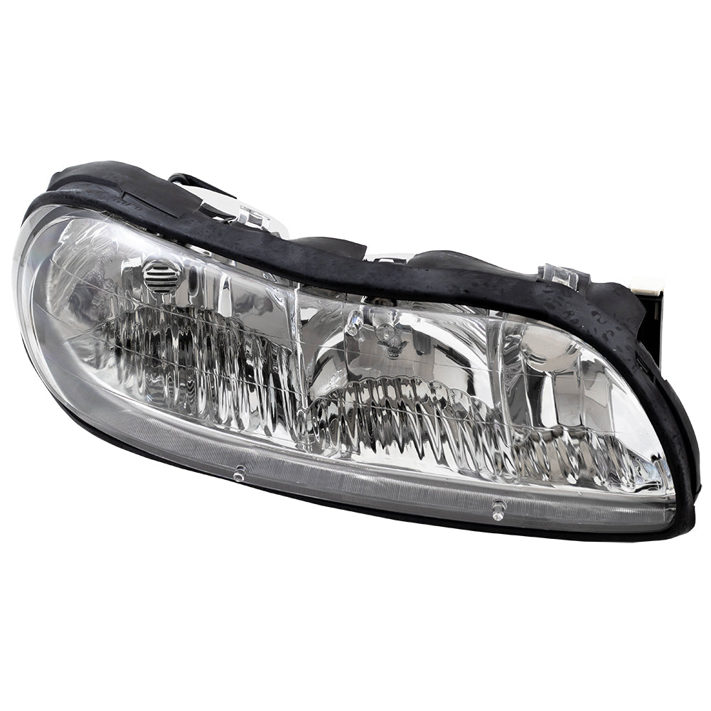 Brock Passenger Side Halogen Combination Headlight Assembly fits 1997-2003 Malibu.