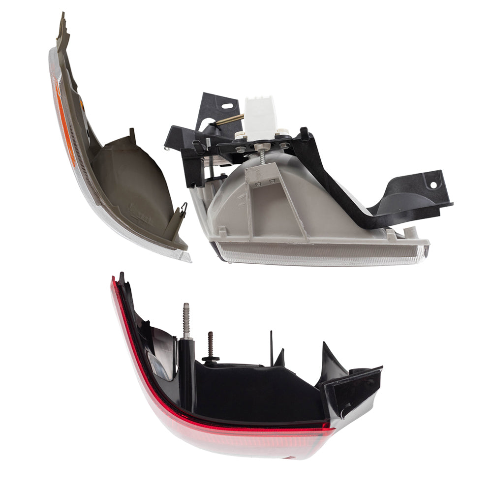 Brock Headlights fit Venture Silhoutte Montana Trans Sport 6 Pc Tail Light Signal Lamp