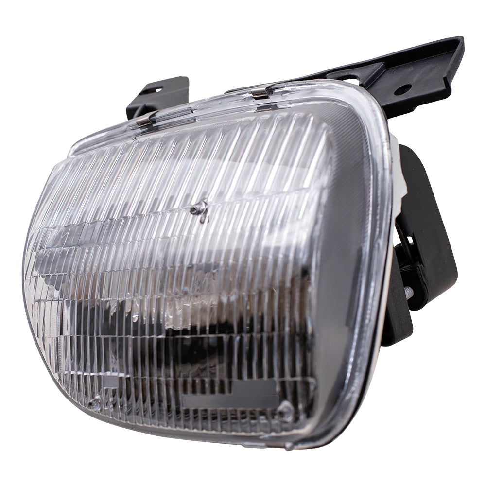 Brock Replacement Driver and Passenger Set Halogen Headlights Compatible with 95-02 Sunfire 16530151 16530152