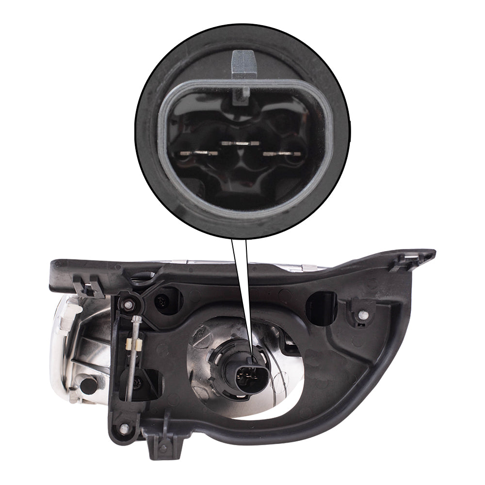 Brock Replacement Driver and Passenger Set Halogen Headlights Compatible with 95-02 Sunfire 16530151 16530152