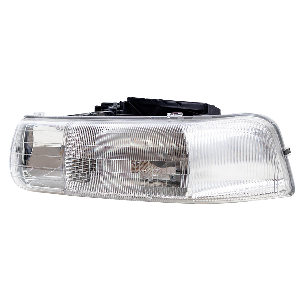 Brock Replacement Driver CAPA-Certified Headlight Compatible with 2000-2006 Tahoe Suburban 1999-2002 Silverado Pickup Truck