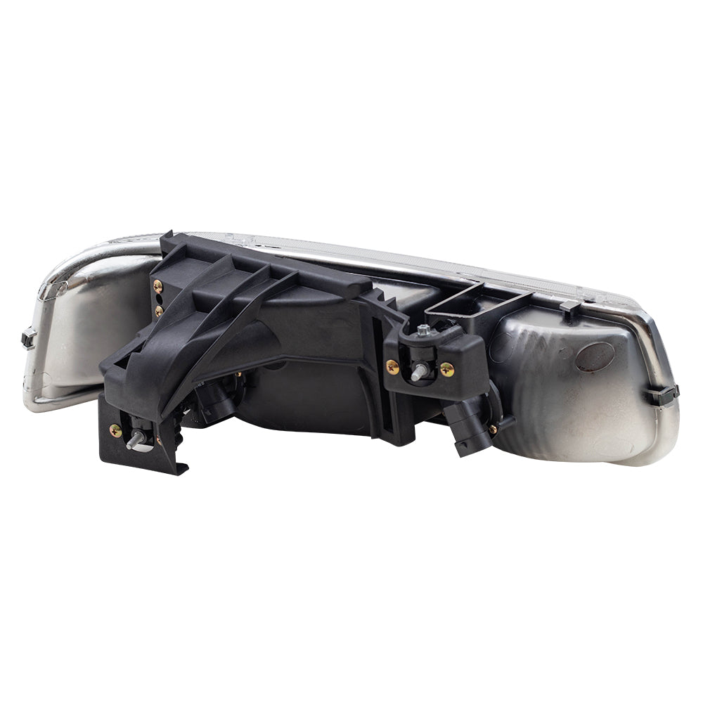 Brock Replacement Driver Side Halogen Combination Headlight Assembly Compatible with 1999-2002 Silverado/ 2000-2006 Tahoe/ 2000-2006 Suburban