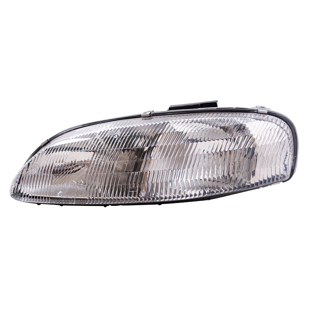 Brock Replacement Driver and Passenger Set Headlights Compatible with Lumina Monte Carlo 10420375 10420376