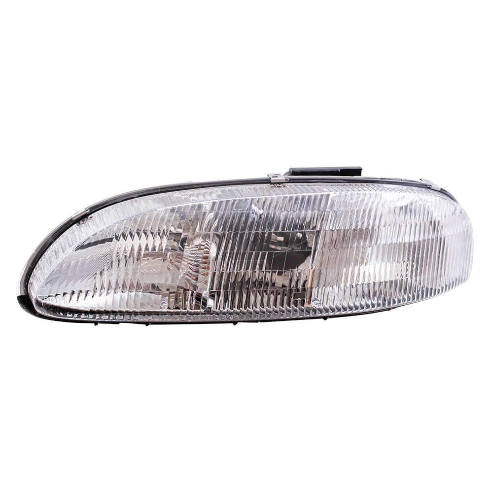 Brock Replacement Driver and Passenger Set Headlights Compatible with Lumina Monte Carlo 10420375 10420376