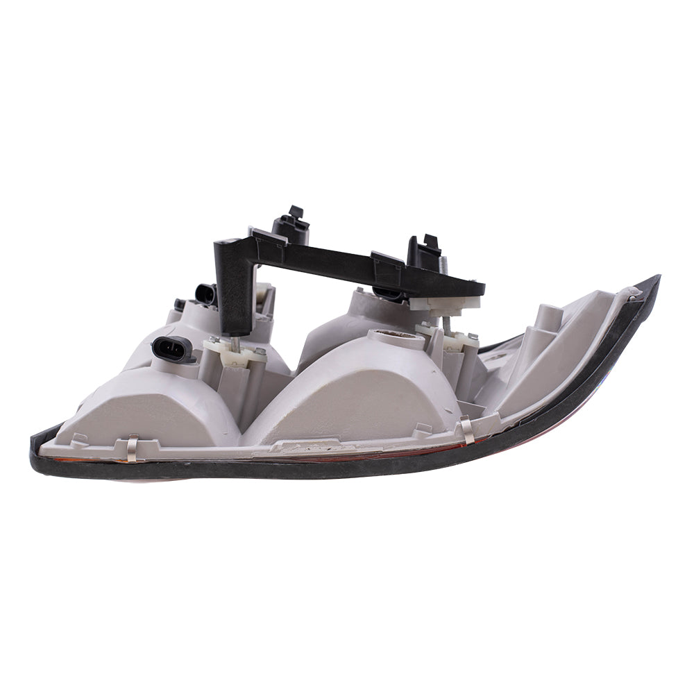 Brock Replacement Driver and Passenger Set Headlights with Fog Lamps Compatible with Jimmy Sonoma 16526225 16526226