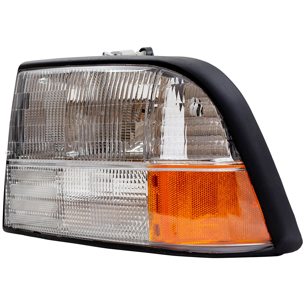 Brock Replacement Driver and Passenger Set Headlights Compatible with 98-04 Sonoma Pickup Truck