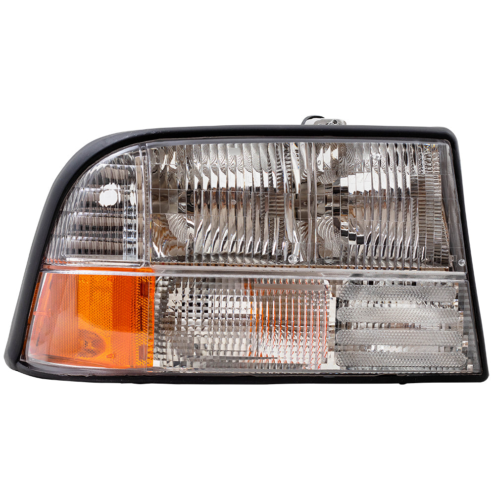 Brock Replacement Passenger Headlight Compatible with 98-04 Sonoma Pickup Truck 16526228