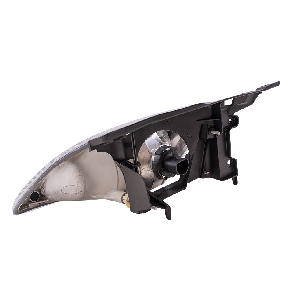 Brock Replacement Driver and Passenger Set Headlights Compatible with 2000 2001 2002 Cavalier 22666740 22666741
