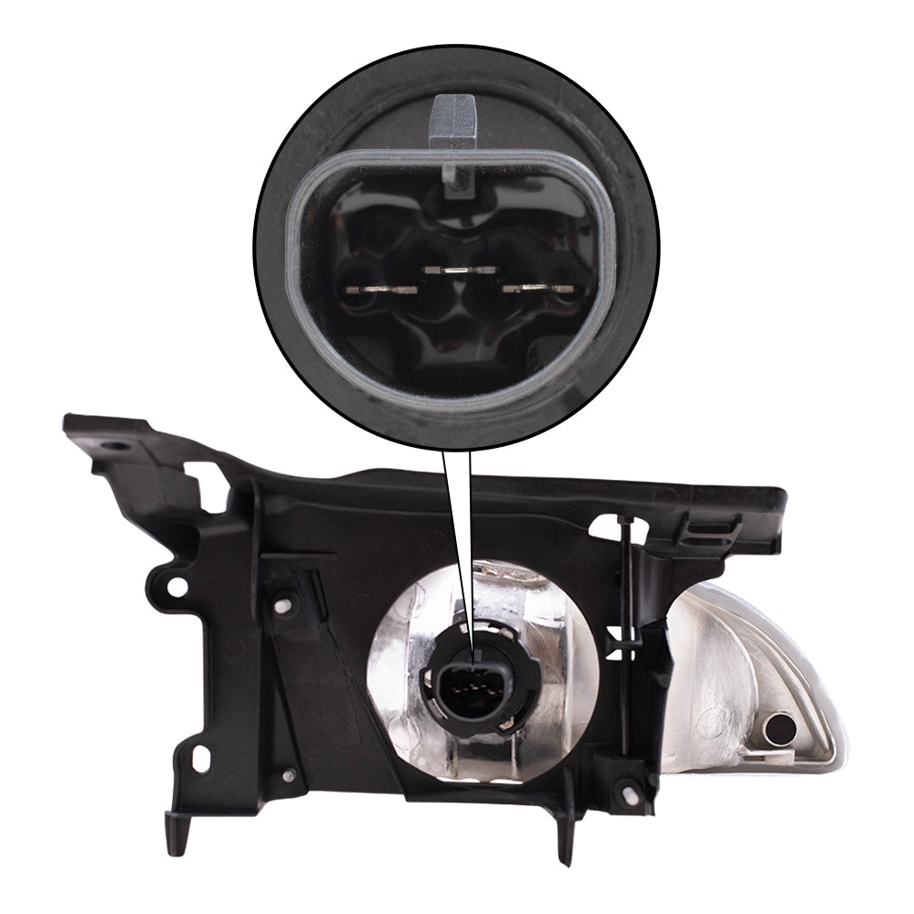 Brock Headlight fits 2000-2002 Chevrolet Cavalier Driver Headlamp w/ Housing Assembly