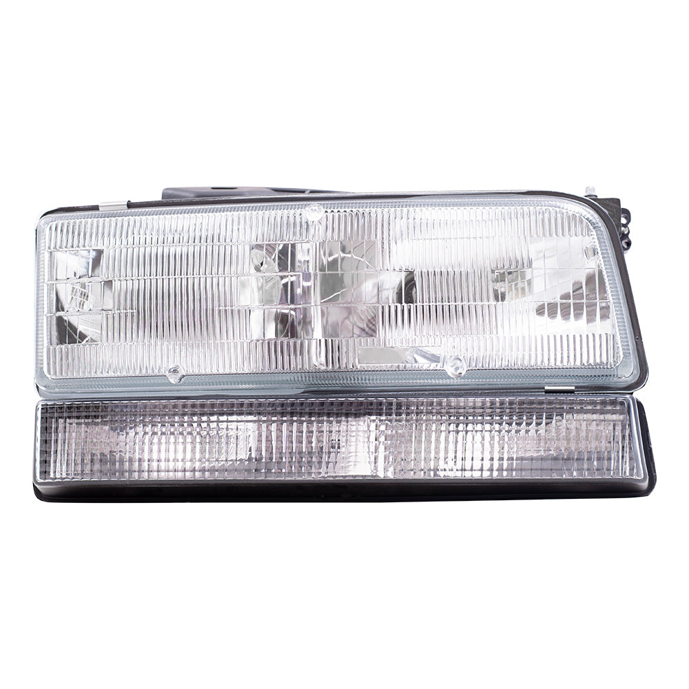 Brock Replacement Passenger Headlight Compatible with 92-96 LeSabre 91-96 Park Avenue 16523430