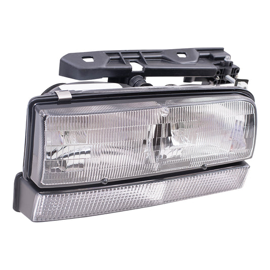 Headlight fits Buick Park Avenue LeSabre Passenger Headlamp Lens Black Edge Trim