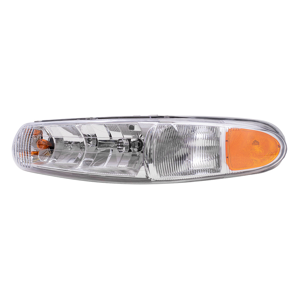 Headlight fits 97-05 Buick Century Driver Headlamp w/out Corner Lamp
