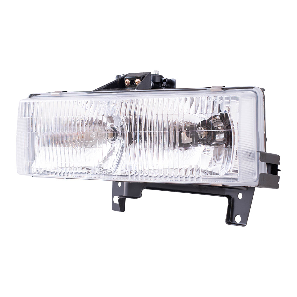 Brock Replacement Driver Composite Headlight Compatible with 1996-2002 Savana Express Van 16522159