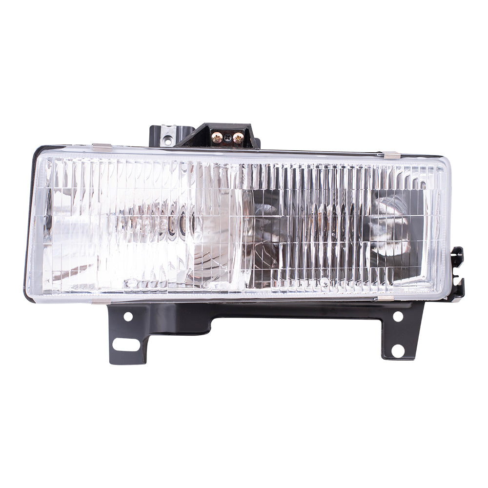 Brock Replacement Driver Composite Headlight Compatible with 1996-2002 Savana Express Van 16522159