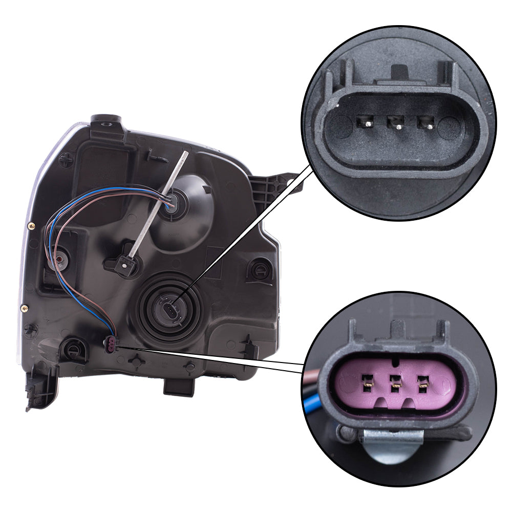 Brock Headlight fits 07-14 GMC Yukon Denali & XL Denali Driver Side Headlamp Assembly