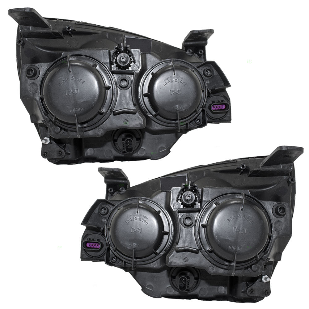 Brock Replacement Driver and Passenger Set Headlights Compatible with Vue & Hybrid Captiva Sport 22886833 22886834