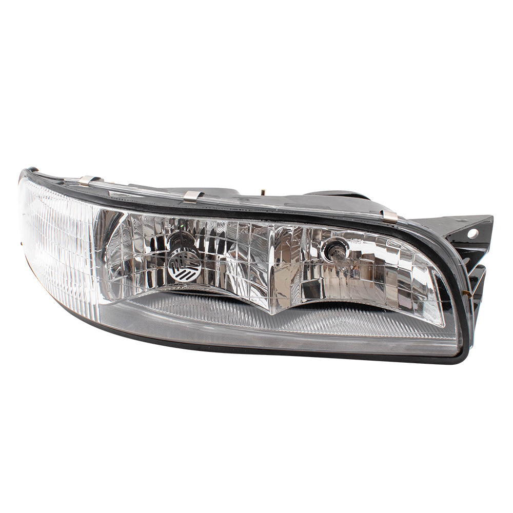 Brock Replacement Passenger Headlight with Corner Lamp Compatible with 1997 1998 1999 LeSabre 16525998