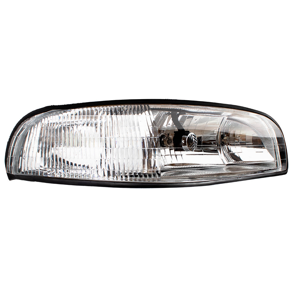 Brock Replacement Passenger Headlight with Corner Lamp Compatible with 1997 1998 1999 LeSabre 16525998