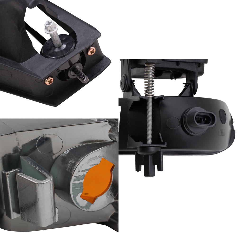 1999-2006 GMC Sierra 2007 Sierra Classic Pickup Truck 2000-2006 Yukon & XL 6 Piece Set Halogen Headlights Signal Marker Lights & Fog Lights