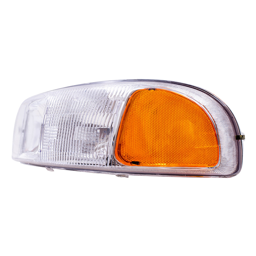 Brock Replacement Driver Halogen Headlight Compatible with 1999-2006 Sierra 2007 Sierra Classic Pickup Truck 15850351