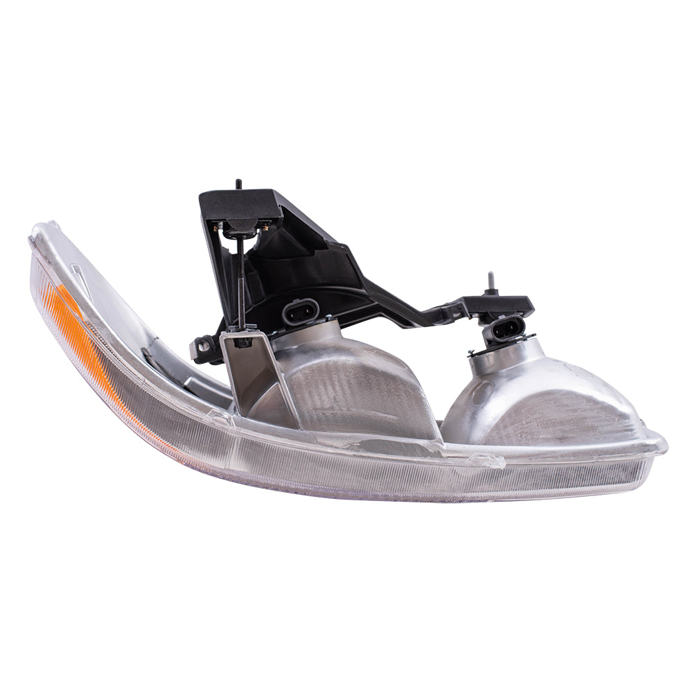 Brock Replacement Driver Halogen Headlight Compatible with 1999-2006 Sierra 2007 Sierra Classic Pickup Truck 15850351