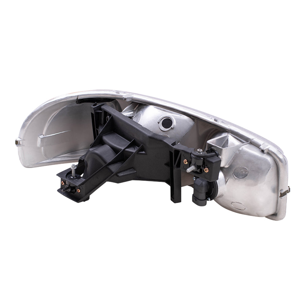 Brock Replacement Driver Halogen Headlight Compatible with 1999-2006 Sierra 2007 Sierra Classic Pickup Truck 15850351