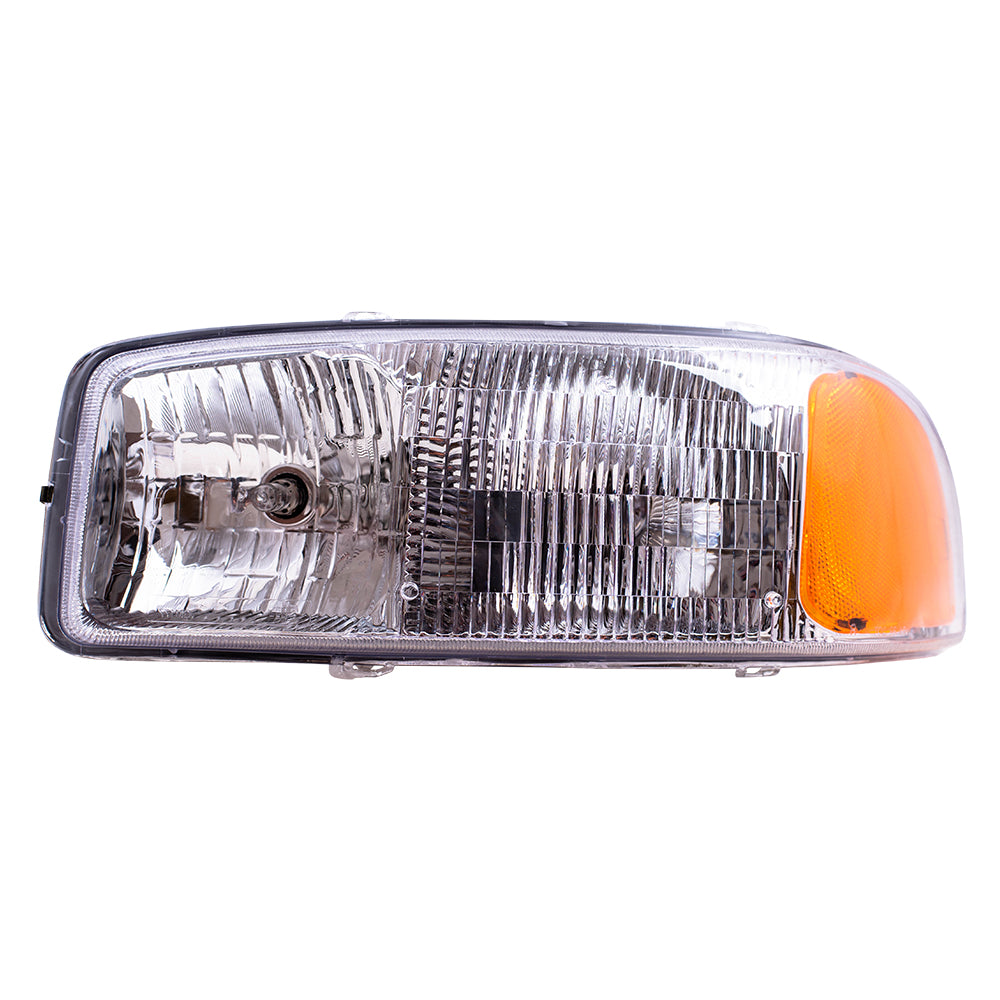 Brock Replacement Driver Halogen Headlight Compatible with 1999-2006 Sierra 2007 Sierra Classic Pickup Truck 15850351