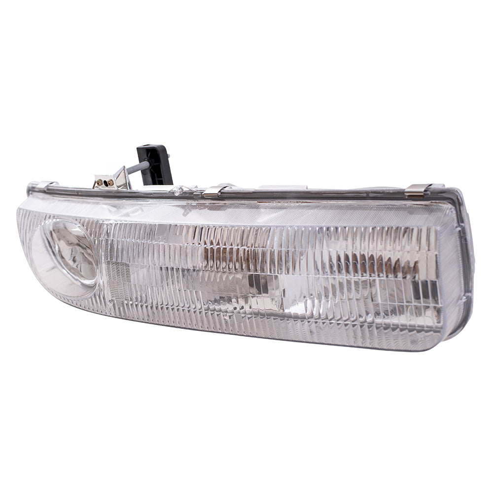 Brock Replacement Passenger Headlight Lens Compatible with 1996 1997 1998 1999 S Series Sedan Wagon 21111170