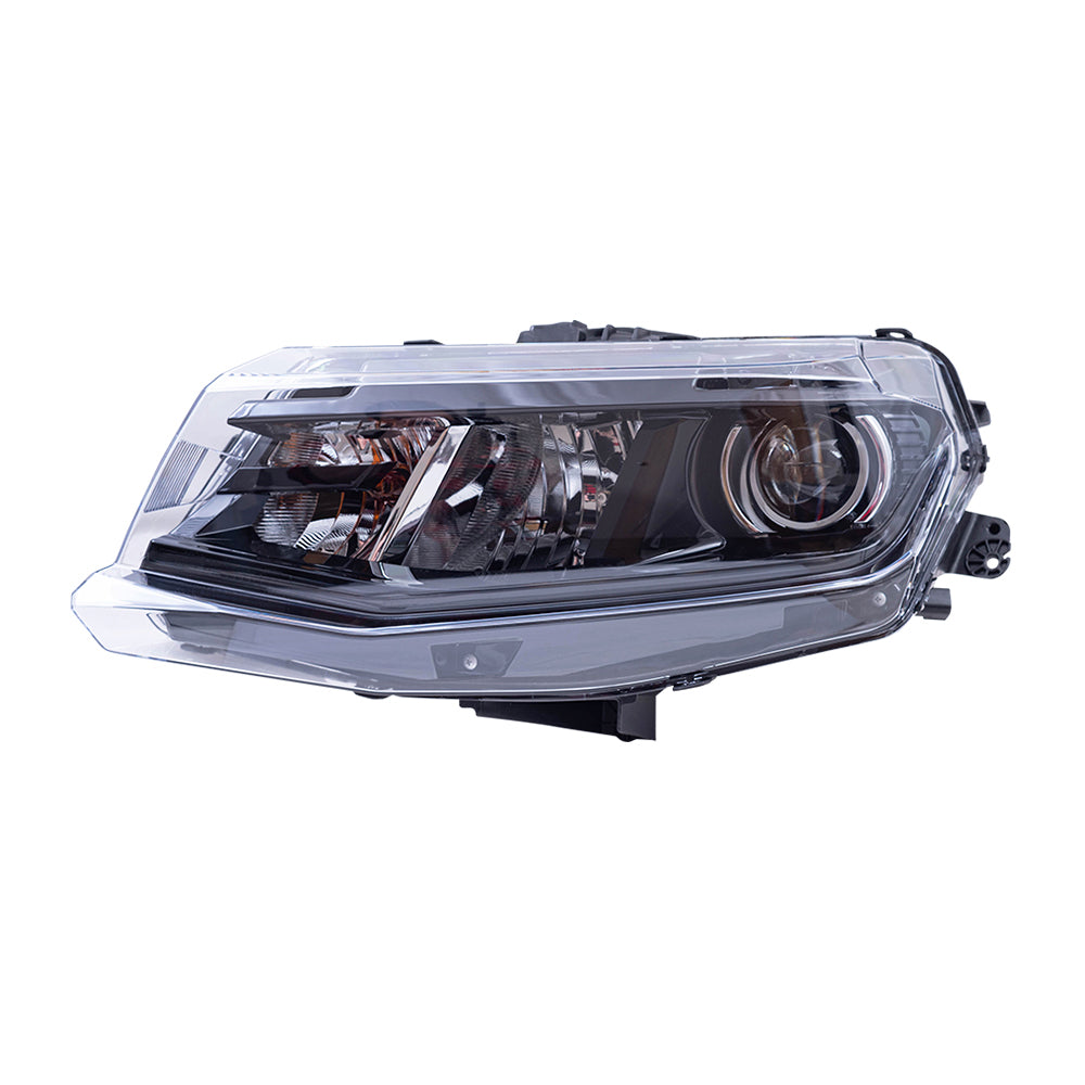 Brock Aftermarket Replacement Driver Left Halogen Combination Headlight Assembly Compatible With 2016-2018 Camaro