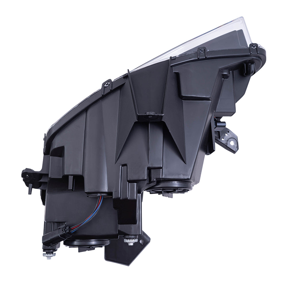 Brock Aftermarket Replacement Passenger Right Halogen Combination Headlight Assembly Compatible With 2016-2018 Chevy Camaro