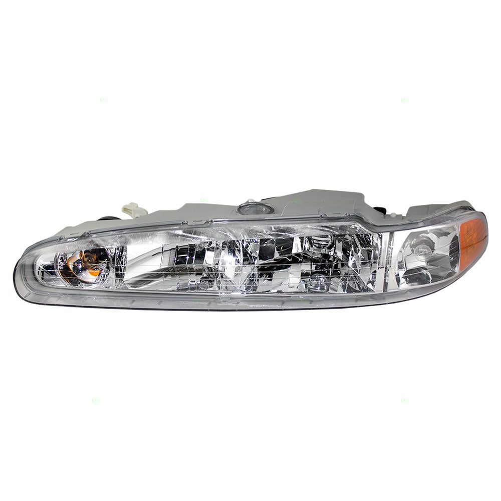Brock Replacement Driver Headlight Compatible with 1998-2002 Intrigue 19244693