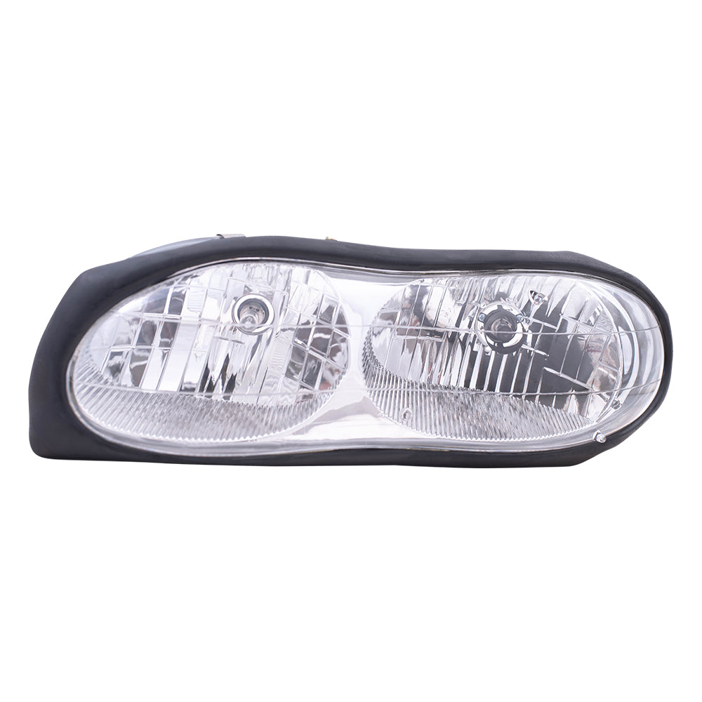 Brock Replacement Driver Halogen Headlight Compatible with 1998-2002 Camaro 16525313