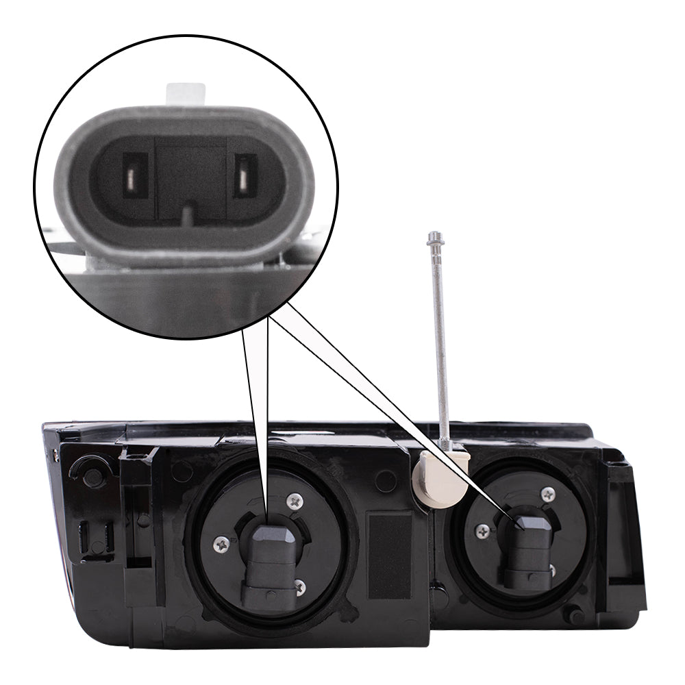 Brock Replacement Driver Headlight Compatible with 2002-2006 Avalanche Pickup Truck 15136536