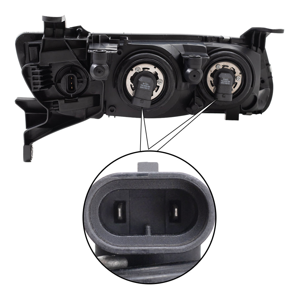 Brock Headlight fits 2000-2002 Saturn L-Series Driver Side Headlamp Housing Assembly