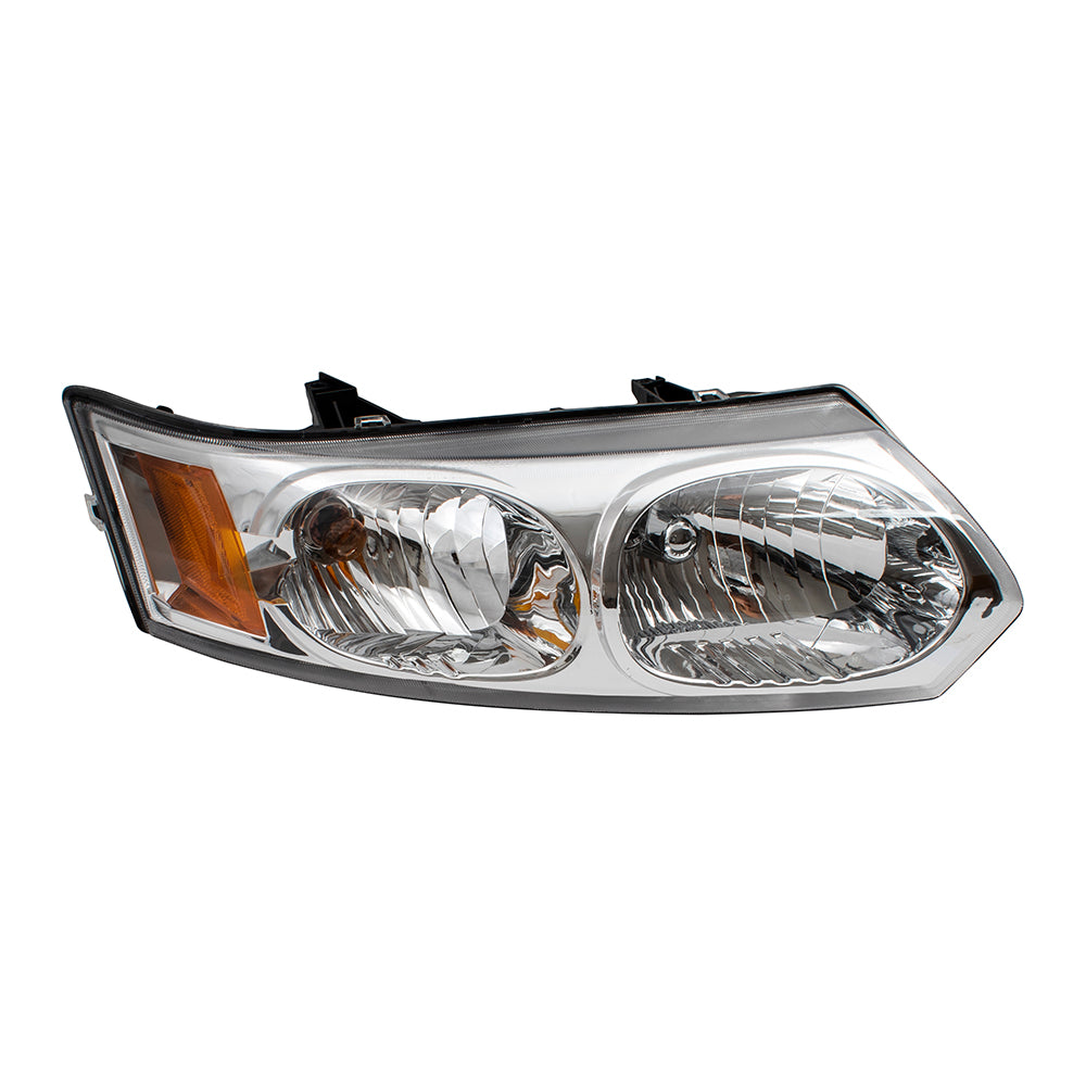 Brock Replacement Passenger Headlight Compatible with 2003-2007 Ion Sedan 15919400