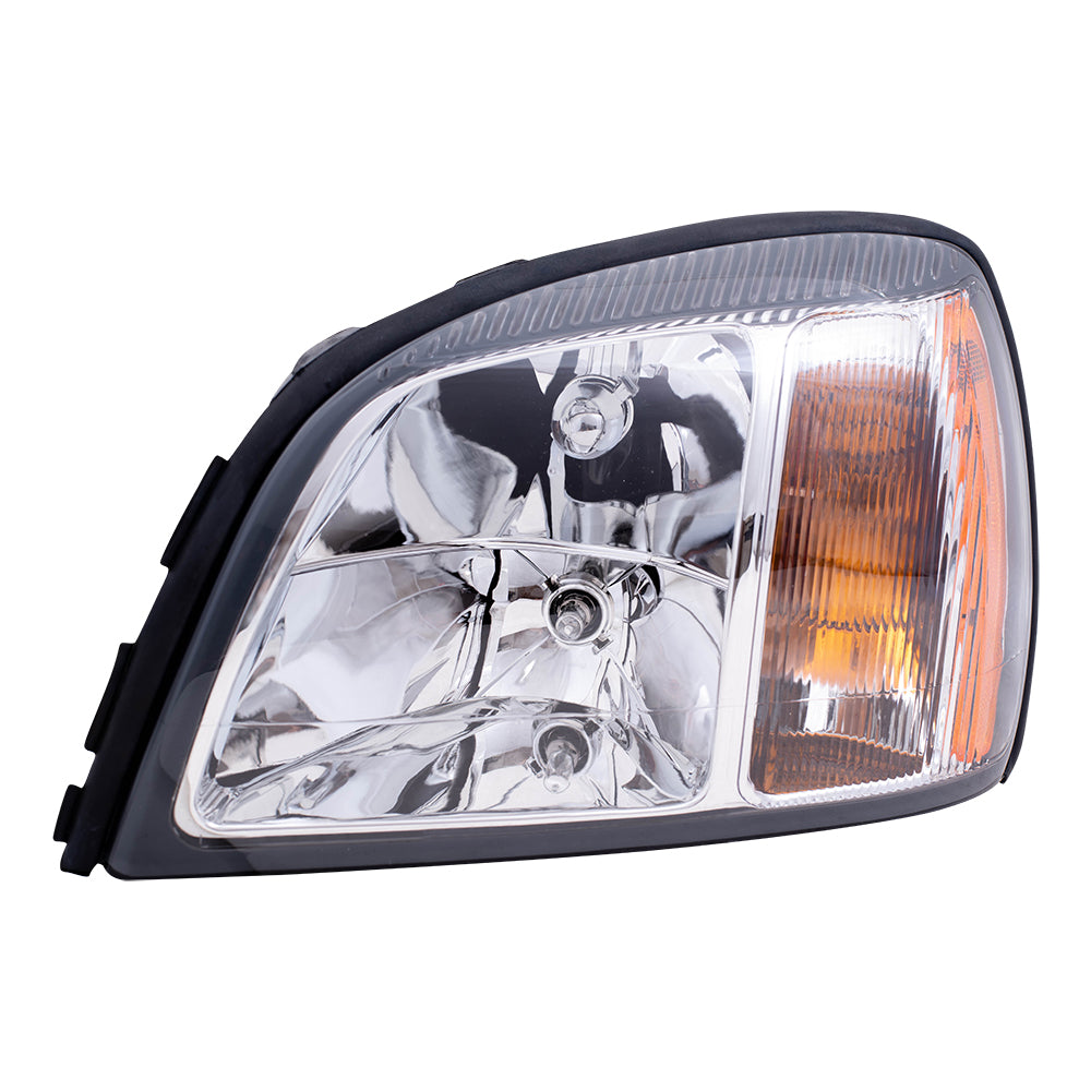 Brock Replacement Driver and Passenger Set Headlights Compatible with 2004 2005 DeVille 25769519 25769520