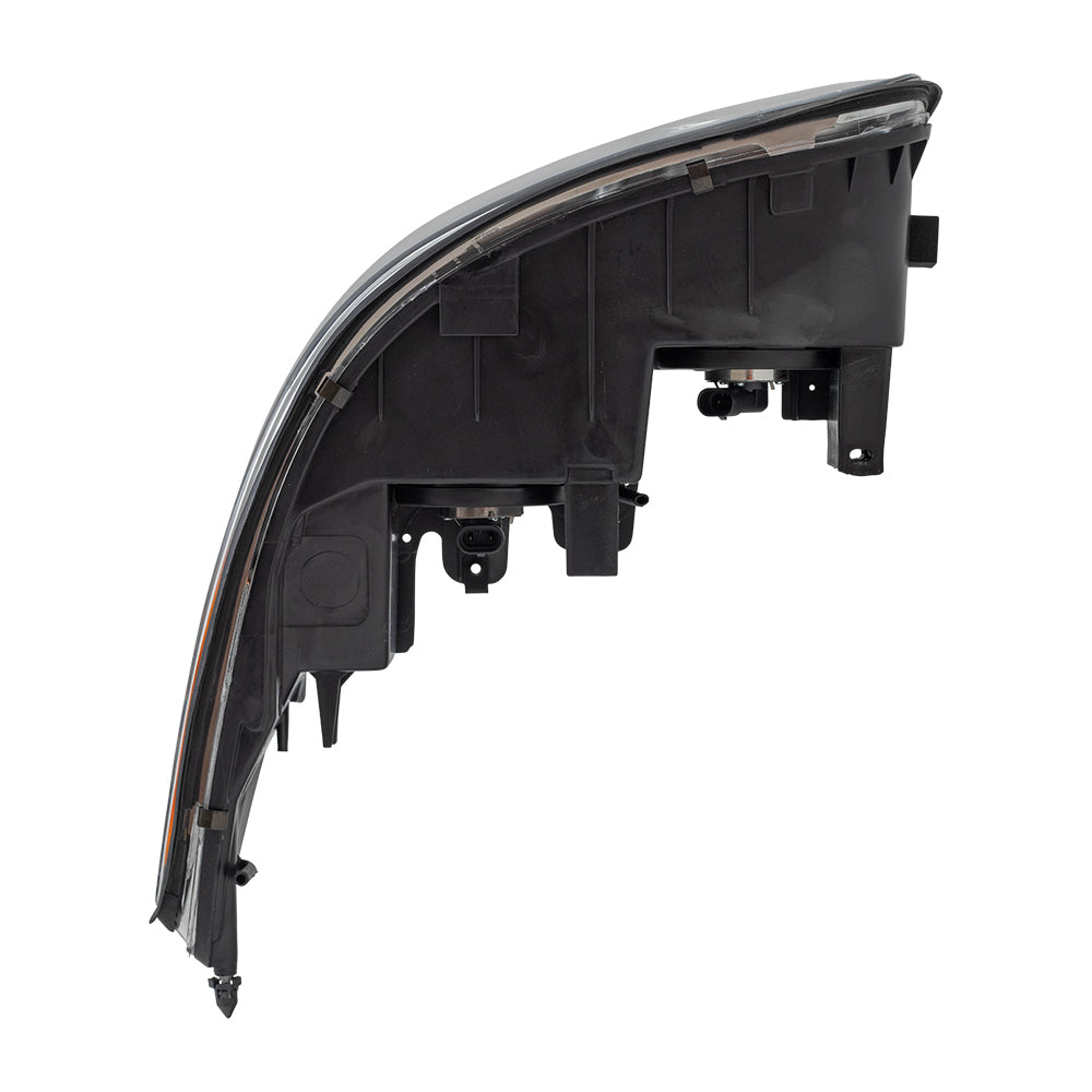 Brock Replacement Passenger Headlight Fluted High Beam Compatible with 2000-2005 LeSabre 19245370