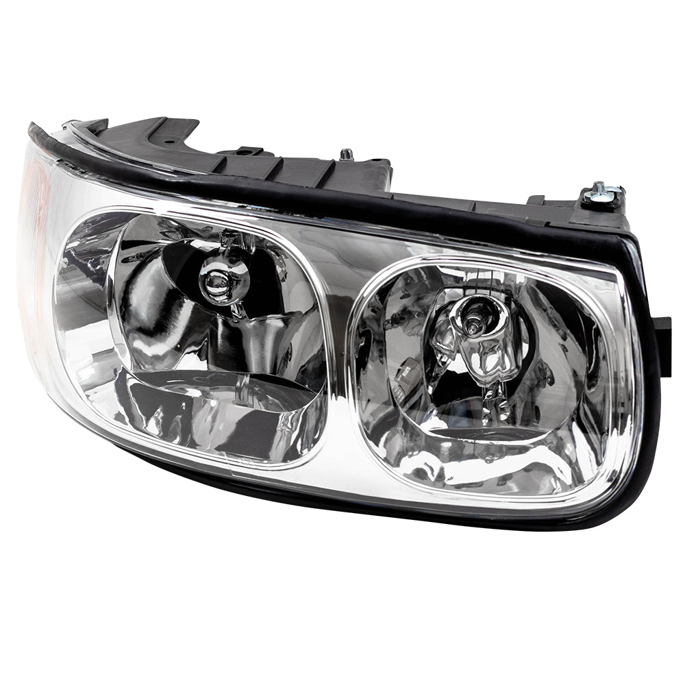 Brock Replacement Passenger Headlight with Smooth High Beam Compatible with 2000 LeSabre 19245368